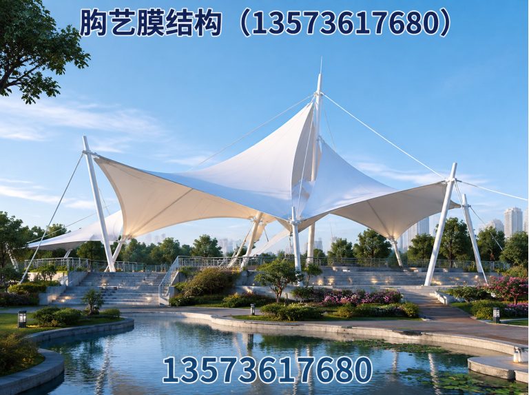 潍坊膜结构加油站展示图